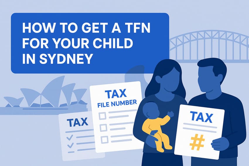 how to get a tfn for your child in sidney